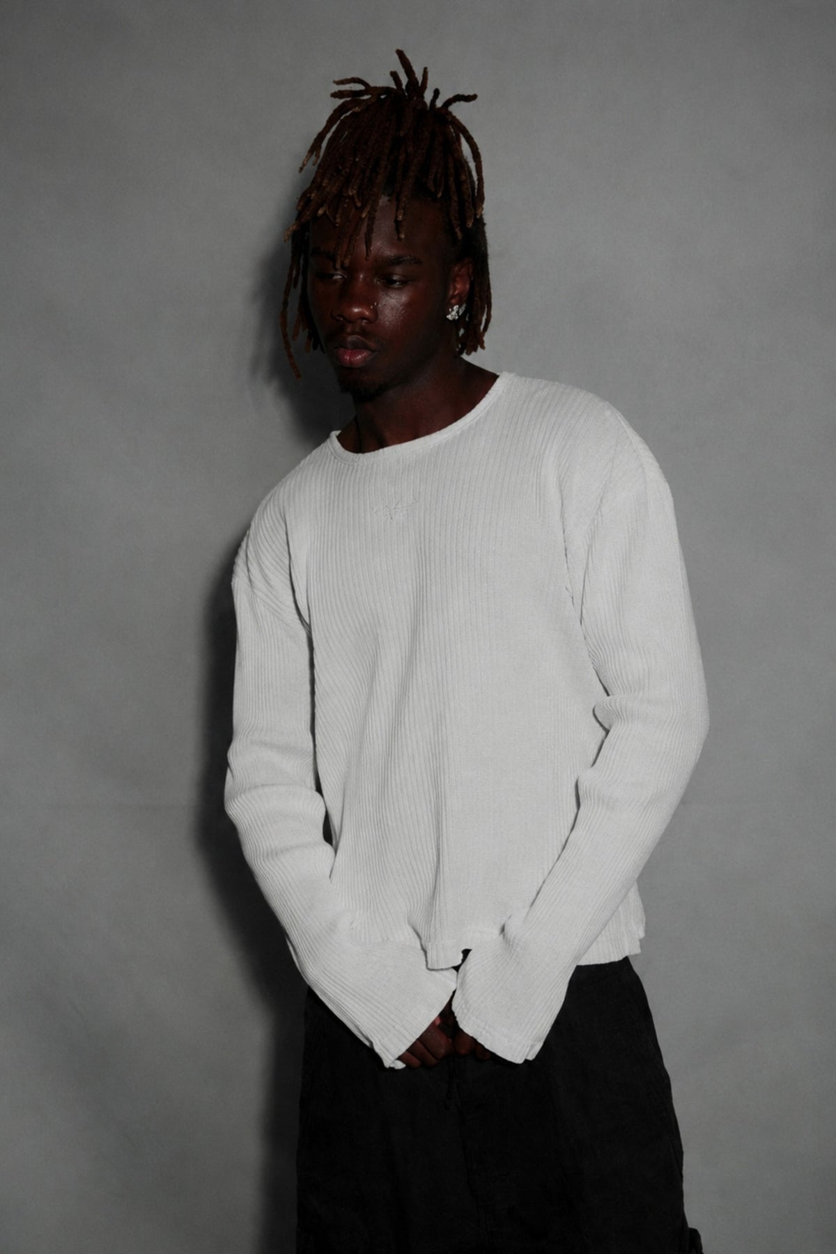 Azure White Long-Sleeve