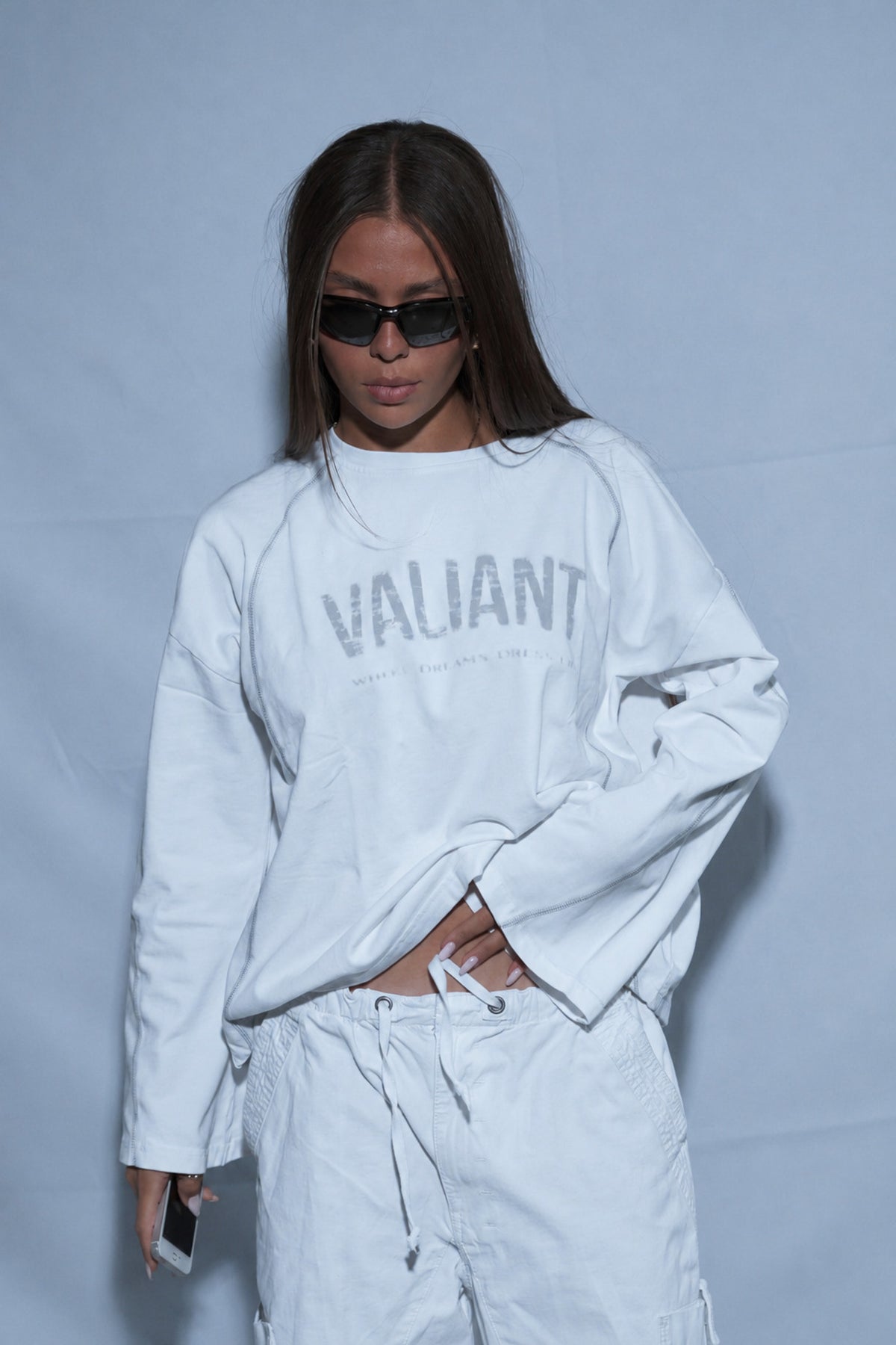 Spume White Long-Sleeve
